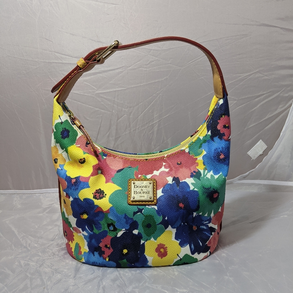 Spring Flowery Mini Bucket Bag